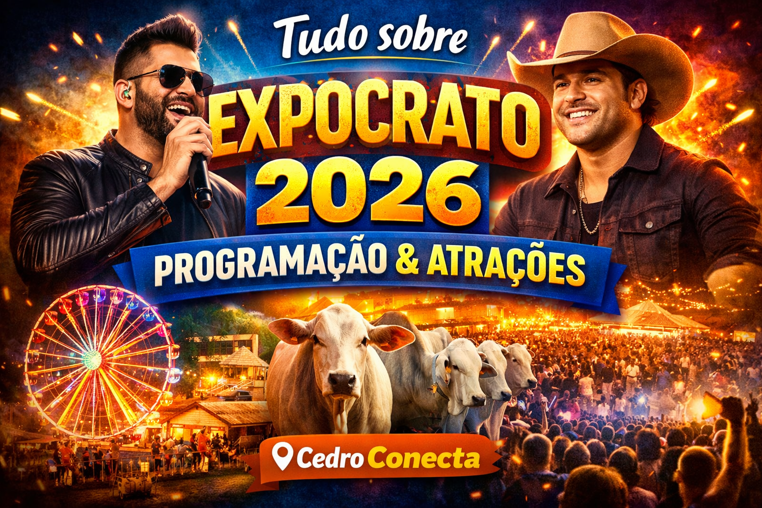 🎤 ExpoCrato 2026: confira a programação, datas e tudo sobre o maior evento do Cariri