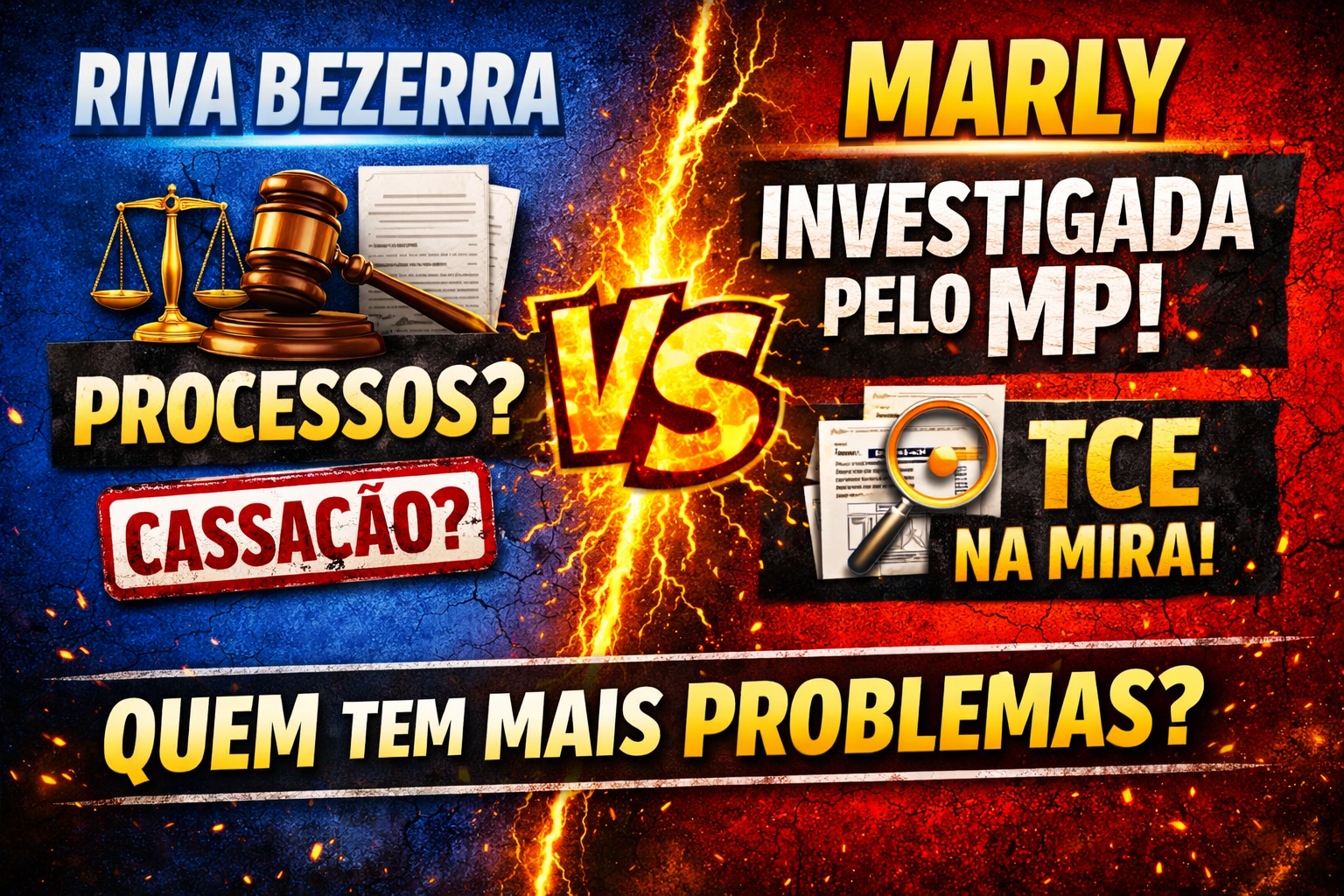 Prefeita Riva Bezerra tem processos? Veja comparação com Marly