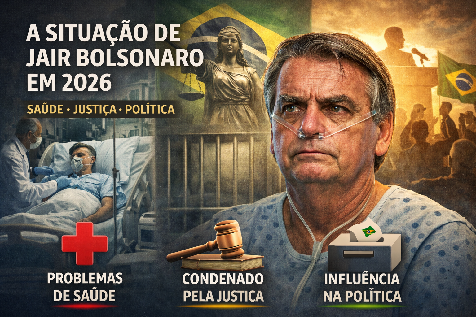 📰 Situação atual de Jair Bolsonaro em 2026: saúde, justiça e cenário político