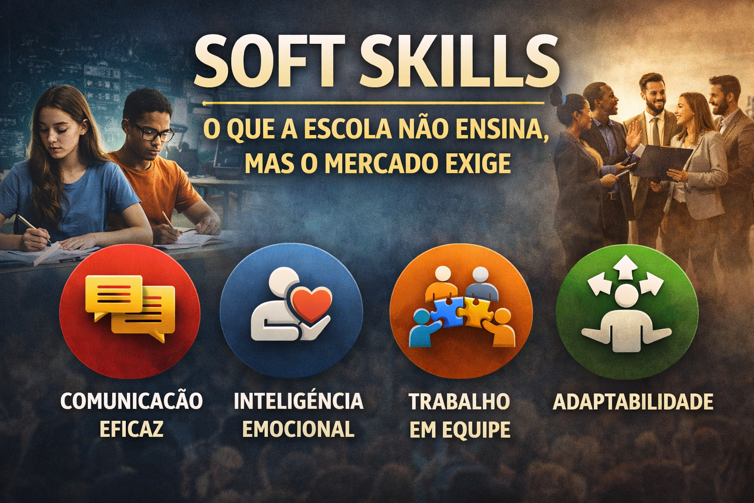 Soft Skills: O que a escola não ensina, mas o mercado exige