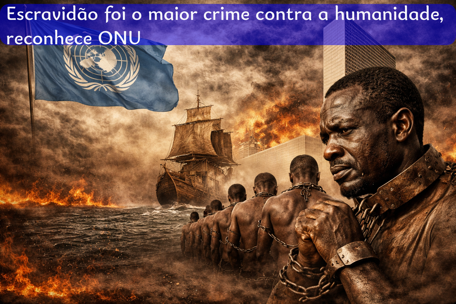 Escravidão foi o maior crime contra a humanidade, reconhece ONU