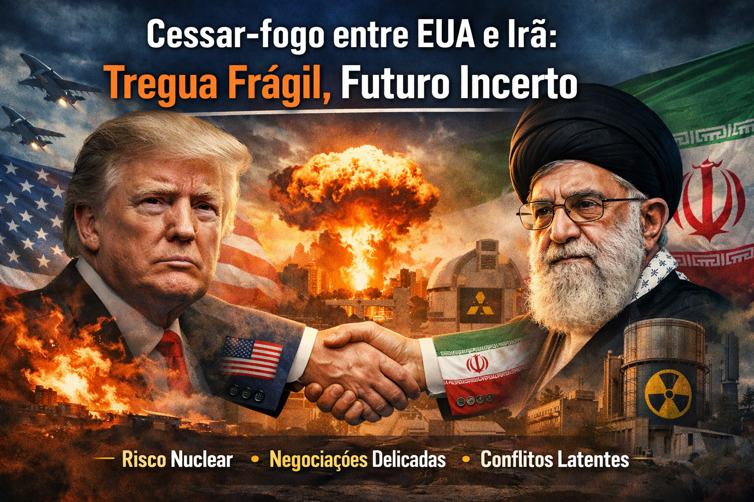 EUA e Irã chegam a cessar-fogo após ameaça de guerra total: o que aconteceu, por que a trégua é frágil e o que pode acontecer agora